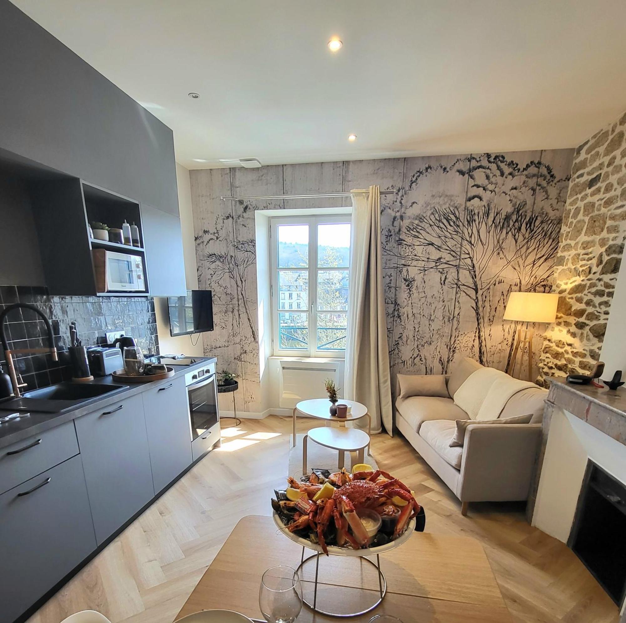 Les Apparts De Leon Landerneau Exteriör bild